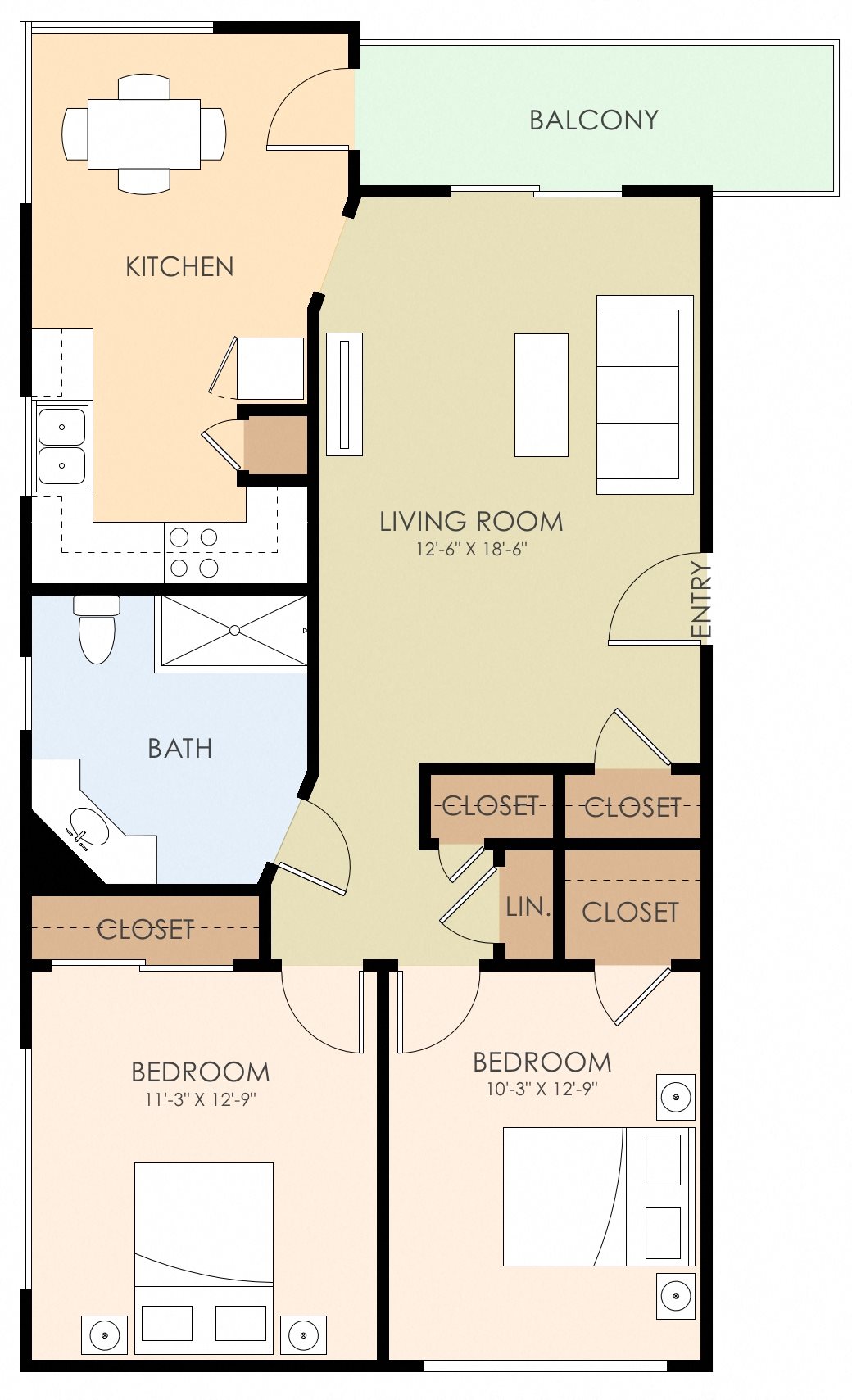 Floor Plans of Atherton Oaks in Menlo Park, CA